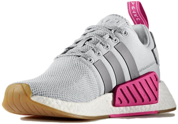 (Women) adidas NMD_R2 'Grey Shock Pink' BY9317 Lookbook (Women) adidas NMD_R2 'Grey Shock Pink' BY9317