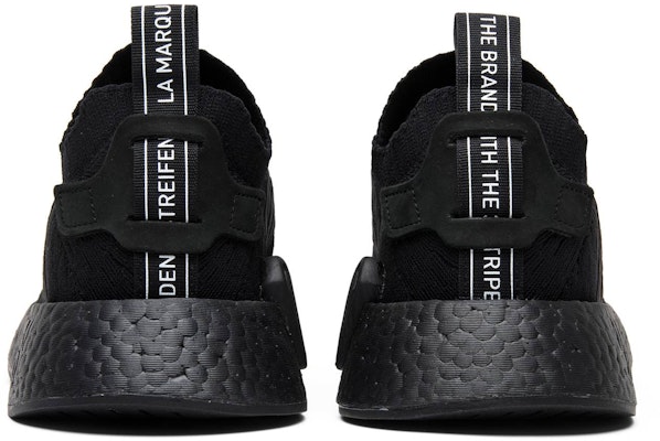 Women adidas NMD R2 Primeknit Triple Black BY9525 BY9525