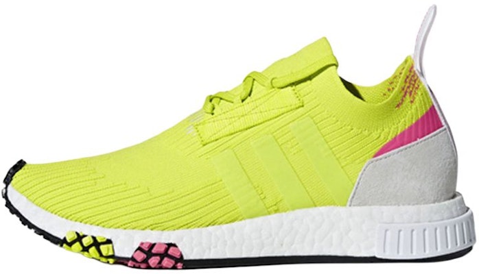 (Women) adidas NMD Racer Primeknit 'Semi-Solar Yellow' AQ1137 Buy (Women) adidas NMD Racer Primeknit 'Semi-Solar Yellow' AQ1137
