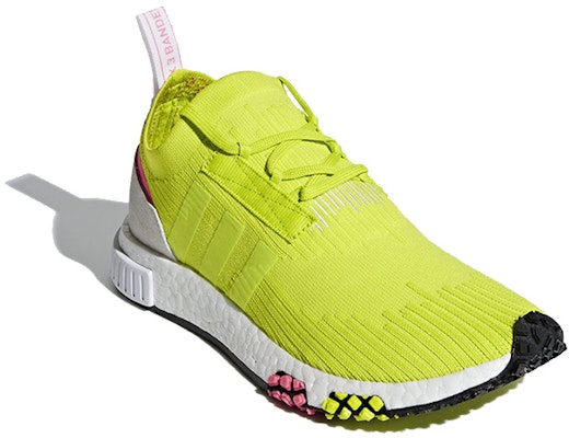(Women) adidas NMD Racer Primeknit 'Semi-Solar Yellow' AQ1137 Lookbook (Women) adidas NMD Racer Primeknit 'Semi-Solar Yellow' AQ1137