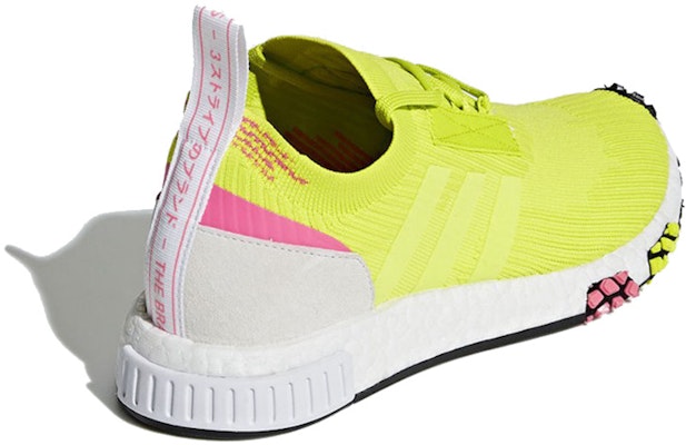 (Women) adidas NMD Racer Primeknit 'Semi-Solar Yellow' AQ1137 Shop (Women) adidas NMD Racer Primeknit 'Semi-Solar Yellow' AQ1137