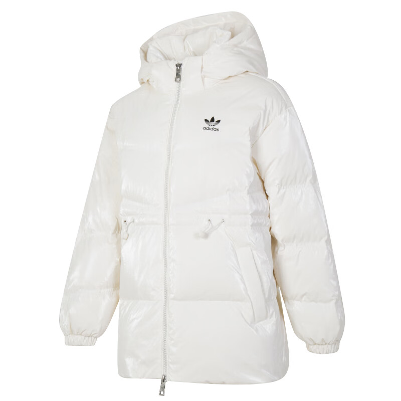 (Women) adidas Originals 2024  Winter Down Jacket - Cozy & Stylish Cream White Hoodie JD3781