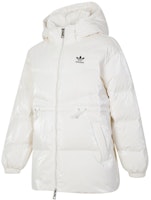 (Women) adidas Originals 2024 Winter Down Jacket - Cozy & Stylish Cream White Hoodie JD3781 (Women) adidas Originals 2024 Winter Down Jacket - Cozy & Stylish Cream White Hoodie JD3781