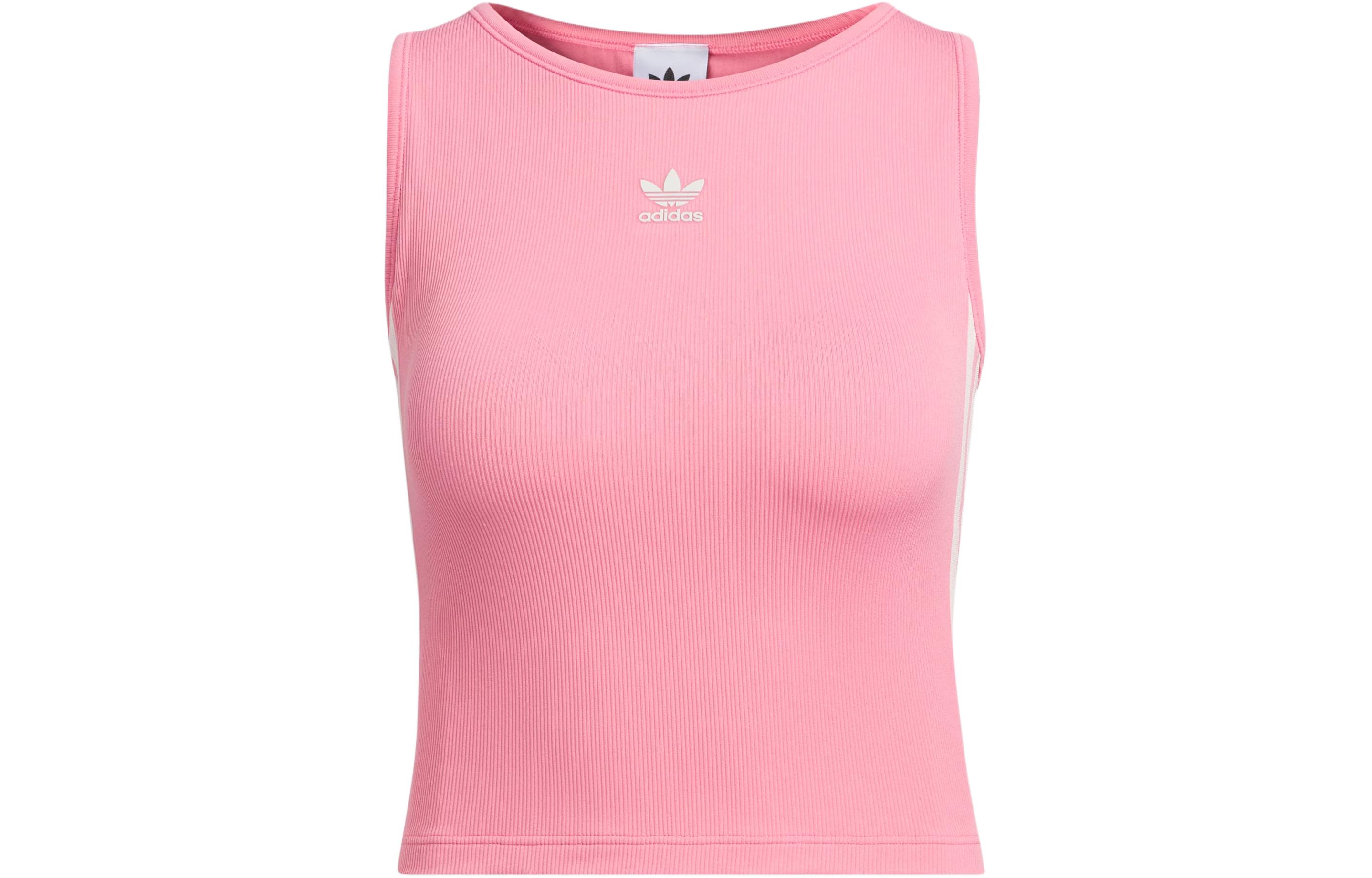 (Women) adidas Originals 3-Stripes Padded Tank Top Light Pink JF3792