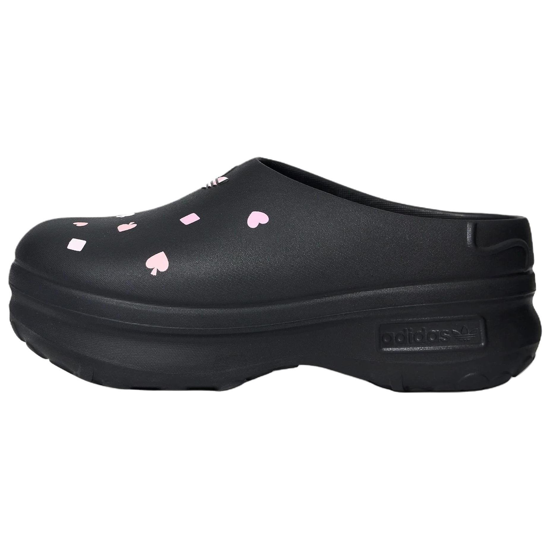 (Women) adidas Originals × Disney Adifom Stan Mule Cheshire Cat Black Shoes KH5901