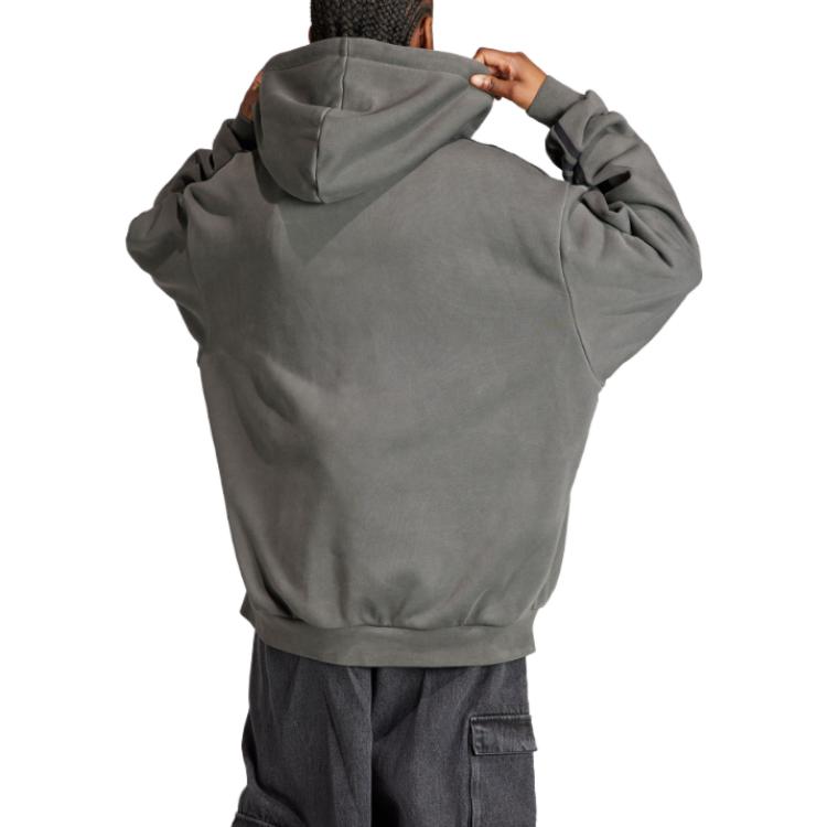 (Women) adidas Originals  ADILENIUM Striped Loose Fit Hooded Jacket - Black IV9334 圖 4