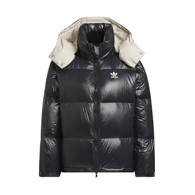 (Women) adidas Originals Black Long Sleeve Puffer Jacket with Zipper Closure. JD3782