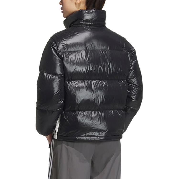 Shop (W) アディダス オリジナルズ ブラック 長袖 パファージャケット ジッパー付き. JD3782