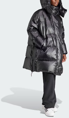 (W) 阿迪达斯Originals黑色长款连帽羽绒服外套. IR7119 Purchase (W) 阿迪达斯Originals黑色长款连帽羽绒服外套. IR7119