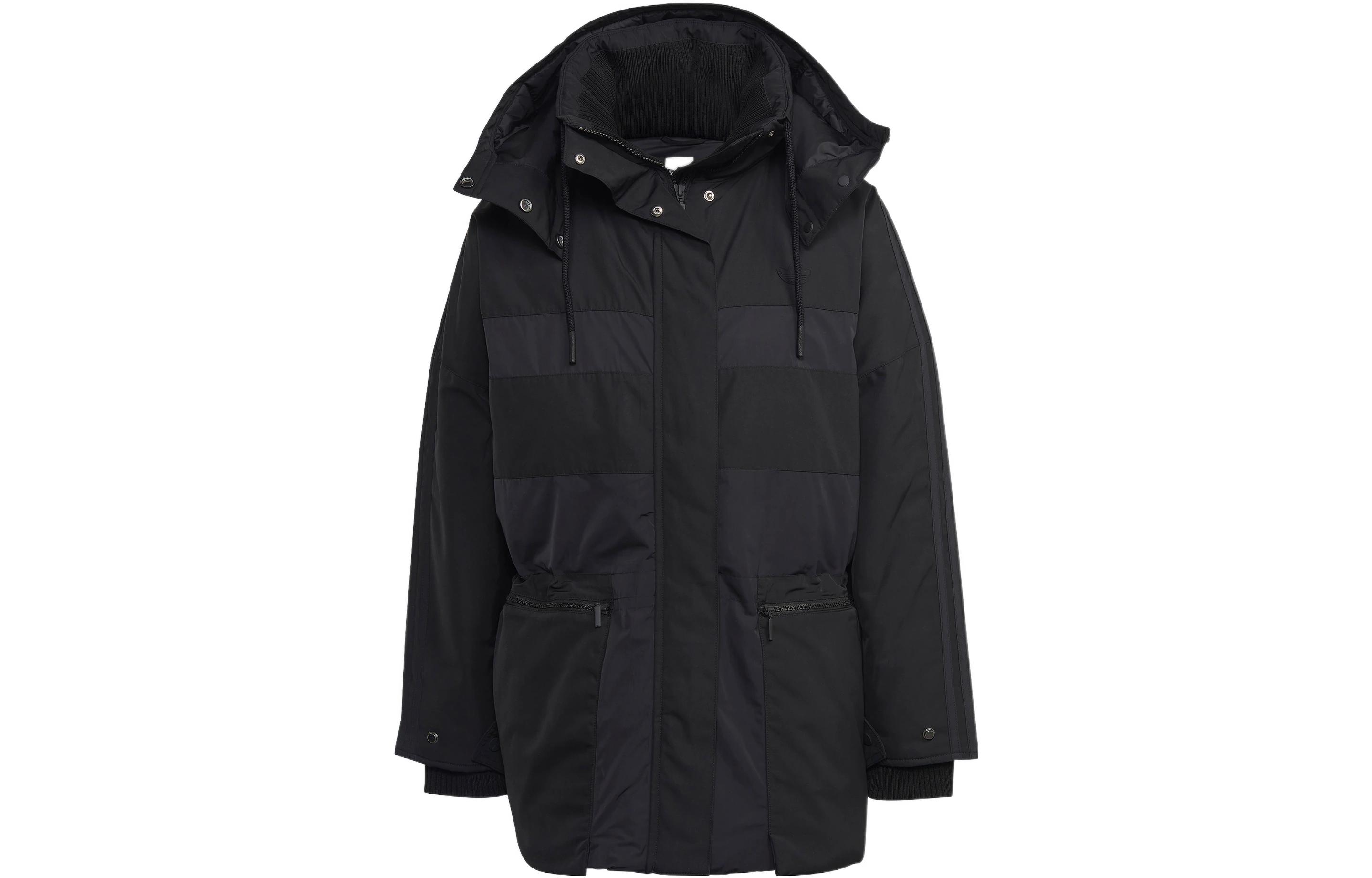 Order (Women) adidas Originals  Black Solid Zip-Up Puffer Jacket Long Sleeve HM2615