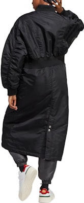 (Women) adidas Originals Blue Version Long Sports Coat Black. HR3415 Shop (Women) adidas Originals Blue Version Long Sports Coat Black. HR3415