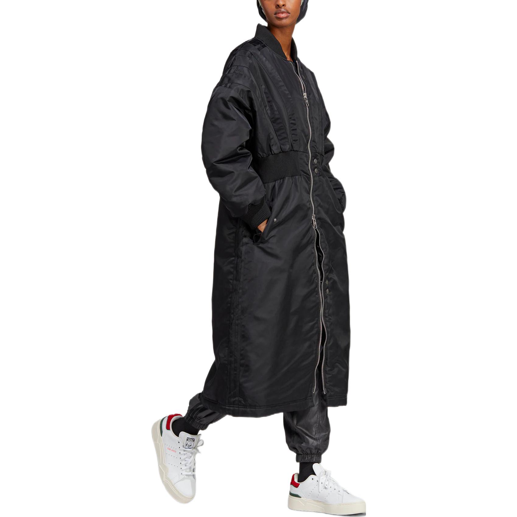 Purchase (Women) adidas Originals  Blue Version Long Sports Coat Black. HR3415