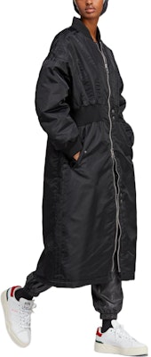 (Women) adidas Originals Blue Version Long Sports Coat Black. HR3415 Purchase (Women) adidas Originals Blue Version Long Sports Coat Black. HR3415