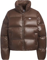(W) adidas Originals 棕色標誌長袖羽絨外套夹克. IK2797 Order (W) adidas Originals 棕色標誌長袖羽絨外套夹克. IK2797