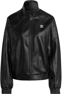 (W) Chaqueta adidas Originals de cuero sintético PU con cremallera Negra. II6103 Order (W) Chaqueta adidas Originals de cuero sintético PU con cremallera Negra. II6103