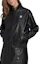 Shop (W) Chaqueta adidas Originals de cuero sintético PU con cremallera Negra. II6103