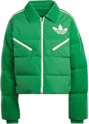 (Women) adidas Originals Green Logo Print Puffer Jacket Winter Collection IB2027 Buy (Women) adidas Originals Green Logo Print Puffer Jacket Winter Collection IB2027