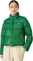 (W) adidas Originals 綠色短版羽絨外套 3條紋標誌 JE6042 Shop (W) adidas Originals 綠色短版羽絨外套 3條紋標誌 JE6042