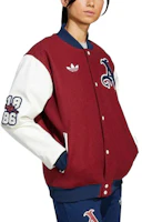 Purchase (Women) adidas Originals Letter Graphic Casual Puffer Jacket - Elegant Purple JF0560