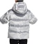 Shop (Women) adidas Originals Metallic Silver Logo Embroidered Puffer Down Jacket. H37077