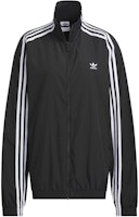 (W) adidas Originals 復古寬版運動外套 黑色飾邊條紋設計 JJ3361 Order (W) adidas Originals 復古寬版運動外套 黑色飾邊條紋設計 JJ3361