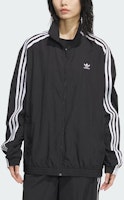 (W) adidas Originals 復古寬版運動外套 黑色飾邊條紋設計 JJ3361 Lookbook (W) adidas Originals 復古寬版運動外套 黑色飾邊條紋設計 JJ3361