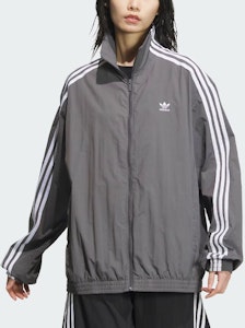 (W) adidas Originals 復古灰色三條紋寬鬆運動外套。 JJ3362 Lookbook (W) adidas Originals 復古灰色三條紋寬鬆運動外套。 JJ3362