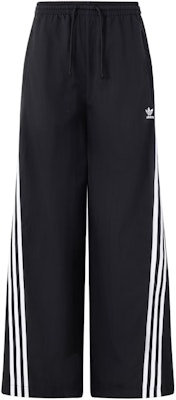 (Women) adidas Originals Oversized Track Pants Black Retro Wide-Leg Knit Joggers. JJ3359 Order (Women) adidas Originals Oversized Track Pants Black Retro Wide-Leg Knit Joggers. JJ3359
