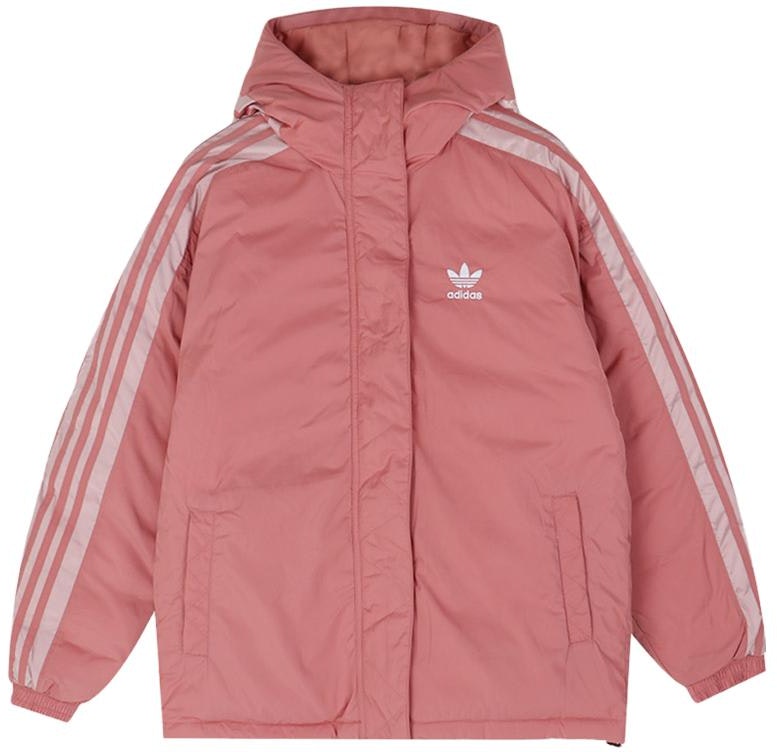 women-adidas-originals-pink-hooded-long-sleeve-down-jacket-fl-0030