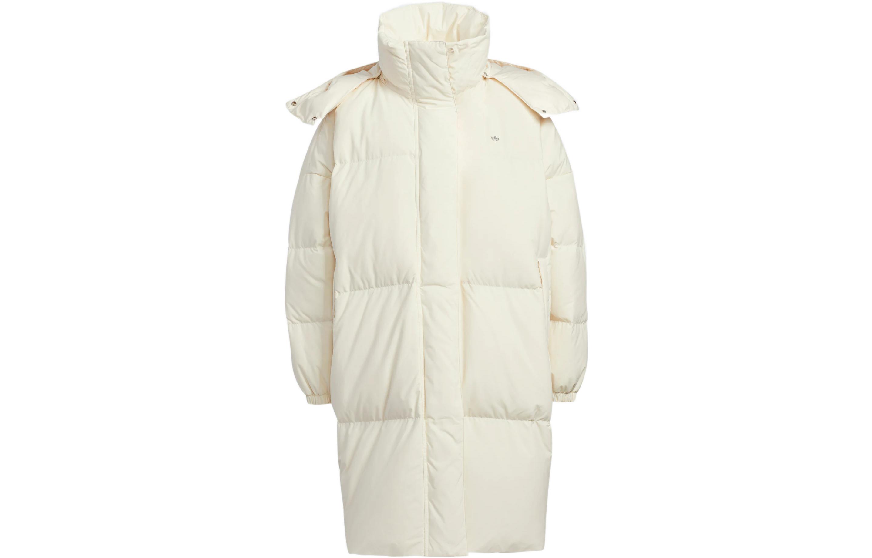 Order (Women) adidas Originals  Premium Down Long Hooded Coat White. HS9529