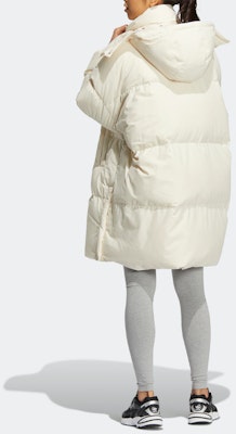 (Women) adidas Originals Premium Down Long Hooded Coat White. HS9529 Shop (Women) adidas Originals Premium Down Long Hooded Coat White. HS9529