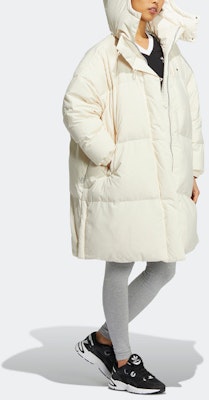 (Women) adidas Originals Premium Down Long Hooded Coat White. HS9529 Purchase (Women) adidas Originals Premium Down Long Hooded Coat White. HS9529