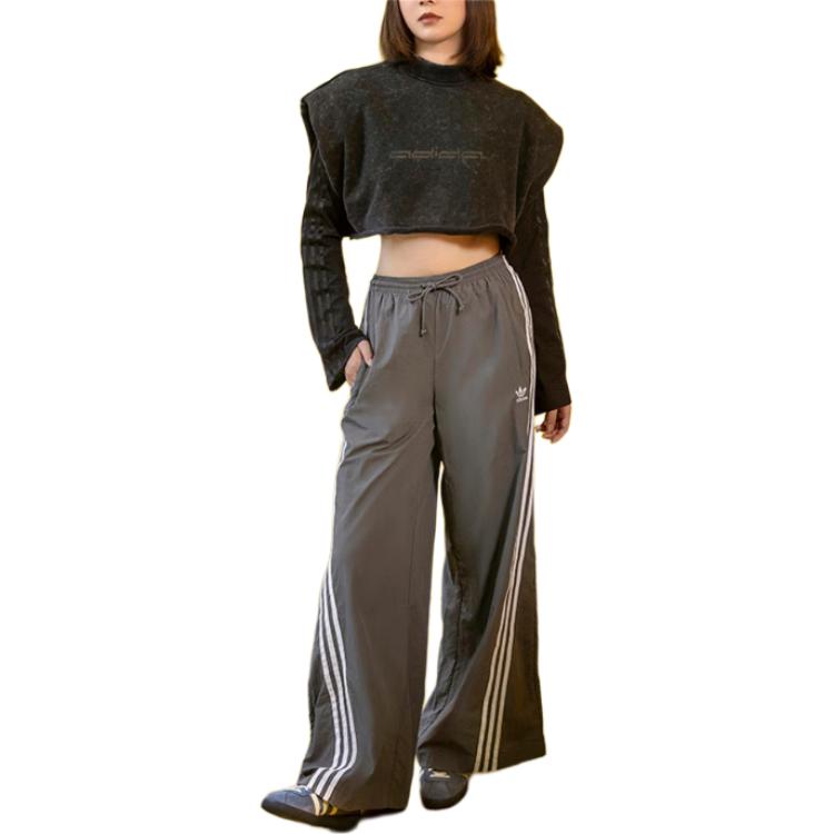 Shop (Women) adidas Originals  Retro Track Pants Oversized Fit Grey JJ3360