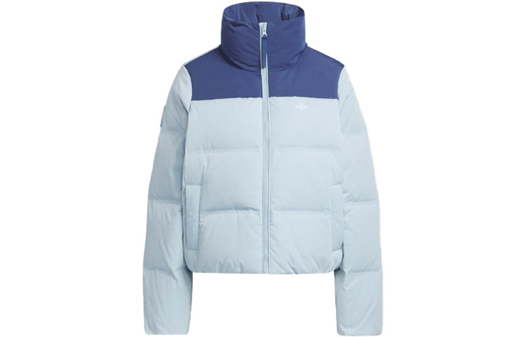 (Women) adidas Originals  Short Puffer Jacket Light Blue 3-Stripes Design. IU4814 圖 2