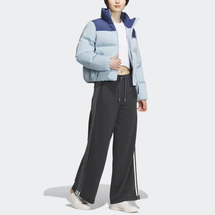 (Women) adidas Originals  Short Puffer Jacket Light Blue 3-Stripes Design. IU4814 圖 5