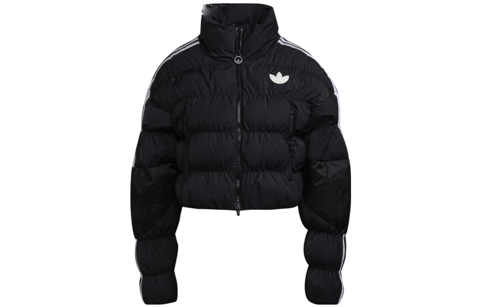 (Women) adidas Originals  Solid Color Zipper Jacket Black GU1770