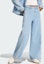 Lookbook (Women) adidas Originals Spliced Wide-Leg Denim Pants Triple Stripe Light Blue IS5249