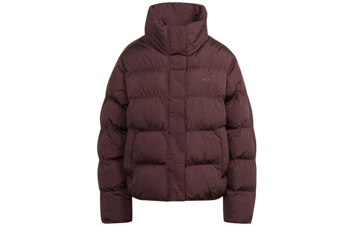 (Women) adidas Originals  Vegan Puffer Jacket Shadow Brown. IJ8235