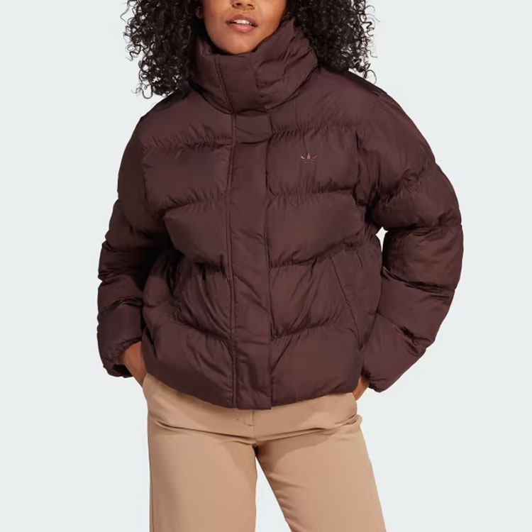 (Women) adidas Originals  Vegan Puffer Jacket Shadow Brown. IJ8235 圖 3