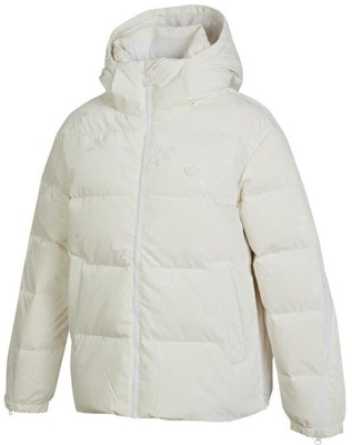 (Women) adidas Originals White Allover Print Down Jacket with Logo Patch Hooded. HS9511 Buy (Women) adidas Originals White Allover Print Down Jacket with Logo Patch Hooded. HS9511