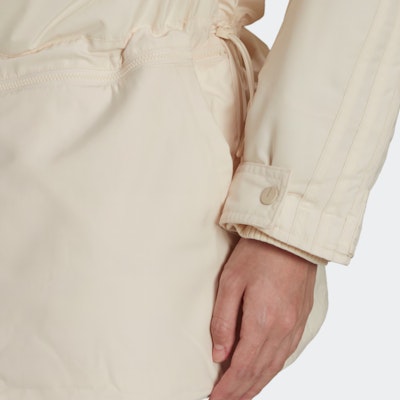 (Women) adidas Originals White Hooded Parka Jacket with Zip Front. HK5249 Sizing (Women) adidas Originals White Hooded Parka Jacket with Zip Front. HK5249