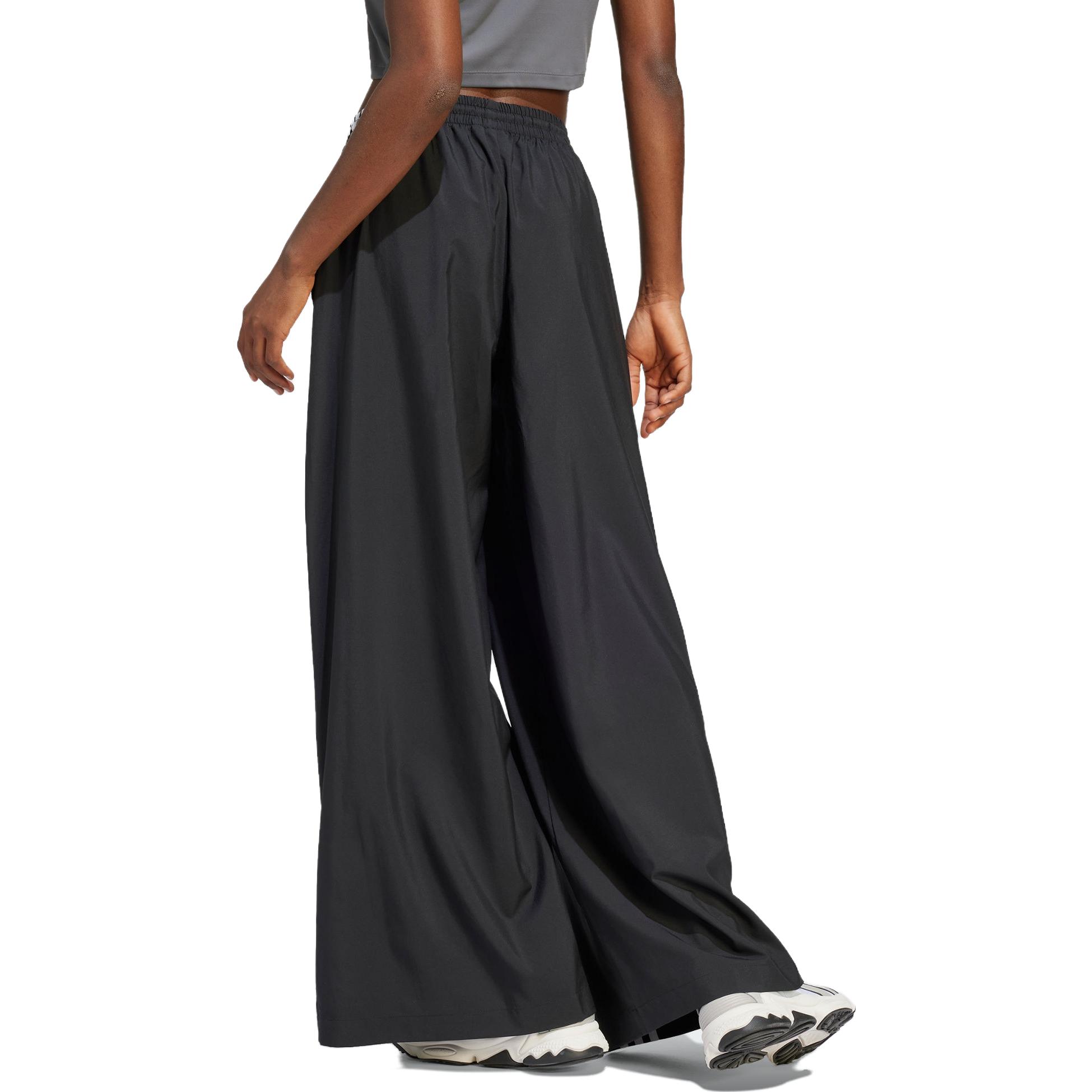 Details for (Women) adidas Originals  Wide-Leg Track Pants Black - Spice Series 3-Stripes. IV9318