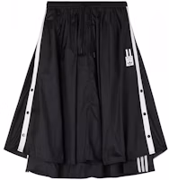 (Women) adidas Originals Adibreak Side Snap Taffeta Skirt Black Casual Long Skirt HC6566 (Women) adidas Originals Adibreak Side Snap Taffeta Skirt Black Casual Long Skirt HC6566