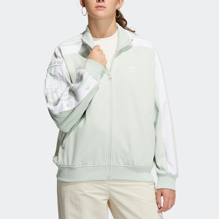 (Women) adidas Originals Adibreak Vintage Track Jacket Linen Green HY4262 圖 3