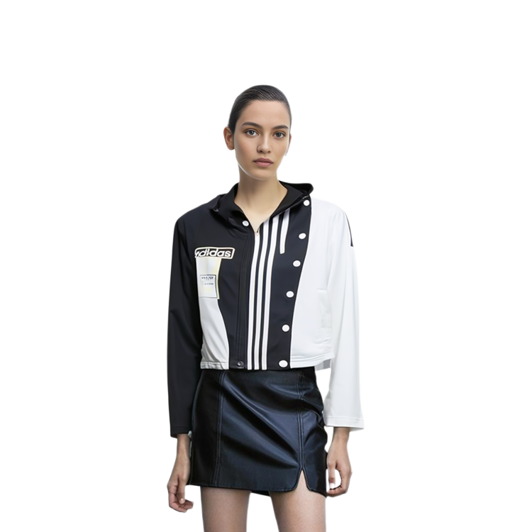 Details for (W) 아디다스 오리지널스 아디브레이크 WB 어반 스트라이프 숏 트랙 자켓 GJ6561