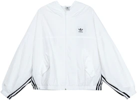 (Women) adidas Originals Adiclub White Logo Print Loose Fit Windbreaker Jacket Women IP1804 (Women) adidas Originals Adiclub White Logo Print Loose Fit Windbreaker Jacket Women IP1804