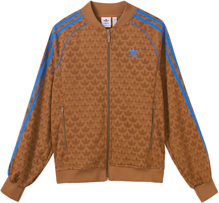 (W) adidas Originals 復古條紋70s標誌印花運動外套 棕色 女款 IK7873 Order (W) adidas Originals 復古條紋70s標誌印花運動外套 棕色 女款 IK7873