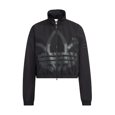 (Women) adidas Originals Adicolor Black Retro Track Jacket with Logo Patch HS1937