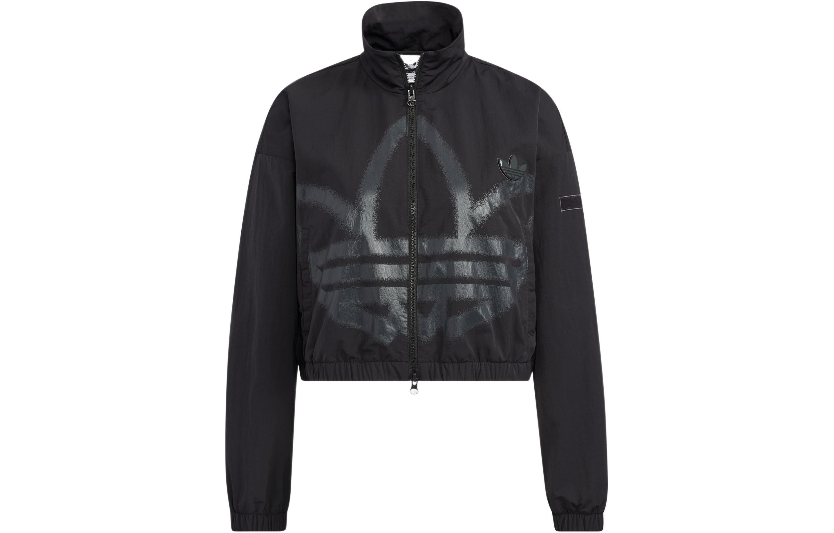 (Women) adidas Originals Adicolor Black Retro Track Jacket with Logo Patch HS1937 圖 2