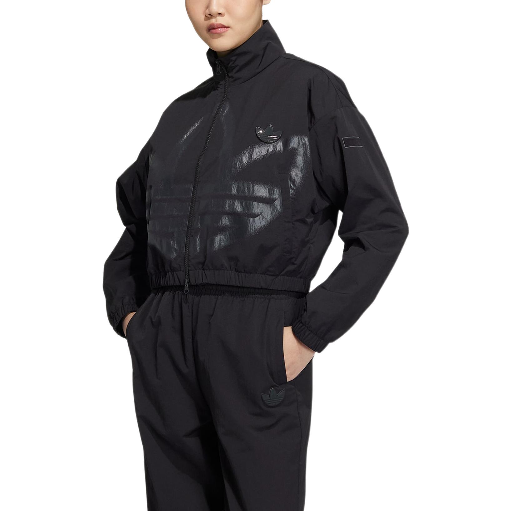 (Women) adidas Originals Adicolor Black Retro Track Jacket with Logo Patch HS1937 圖 4